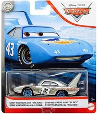 STRIP WEATHER aka King #43 Metallic Silver Racer Disney Cars 1:55 Die-cast Auto
