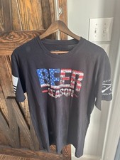 Grunt Style T-Shirt - Black - Patriotic - Beer Season - USA Unisex Large