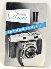 Genuine Vintage Kodak Retina IIc Camera Instruction Manual
