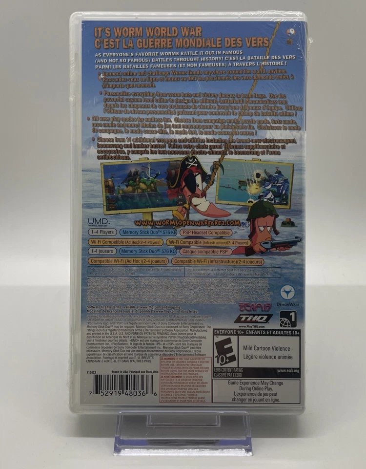 Worms: Open Warfare 2 (Sony PSP, 2007) NEW/ SEALED - Image 2 of 2