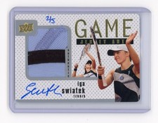 Iga Swiatek 2023 Upper Deck Goodwin Champions UDGJA-IS Game Jersey Patch Auto /5