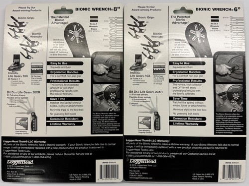 Loggerhead Tools 6" und 8" Bionic Schraubenschlüssel Set - Bild 2 von 2