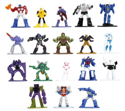 Transformers 1.65 18-Pack Wave 3 Die-Cast Figures Nano Metalfigs, Toys for Kids