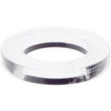 Plymor Clear Acrylic Sphere Thin Display Holder Stand, 0.375" H x 2.5" W