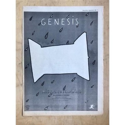 GENESIS MISUNDERSTANDING POSTER SIZED original music press advert from 1980 - pr