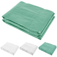 Outsunny Replacement Tunnel Greenhouse Cover w/ Windows, Roll-Up Entrance, Green