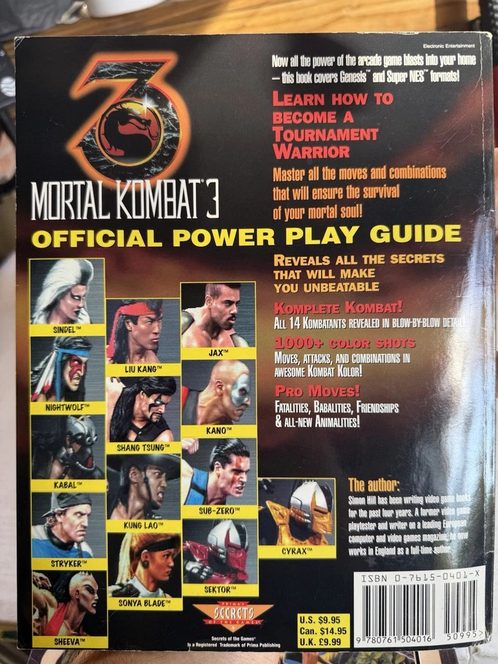 Mortal Kombat 3 Official Power Play Guide  - Image 2 of 2