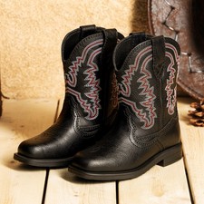Boys Girls Western Boots Cowgirl Boots Cowboy Boots Riding Boots Mid Calf Boots