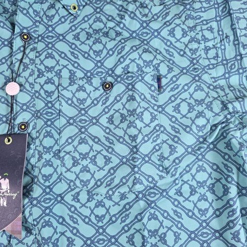 William Murray Golf Shirt Tie One On Polo Green New NWT Large L Rope Barbed Wire - Picture 3 of 11