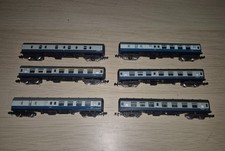 Lima N Gauge Mk1 Coaches in BR Blue/Grey rake of 6 model railway trains x6