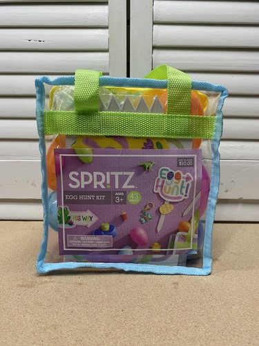 Spritz Egg Hunt Kit 43 Pcs Large Easter Plastic Eggs Mixed Colors with Prizes - Picture 1 of 4