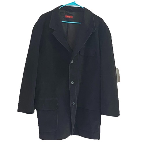 Austin Reed corduroy jacket XL Corduroy Jacket/Coat Black Single Breast Buttons - Picture 2 of 8