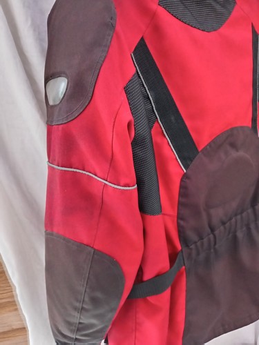 Frank Thomas Aqua Pore Waterproof Motorcycle Jacket Size XL Red/Black - Picture 7 of 12