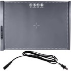 NWT ~ Large Gray Silicone Foldable Warming Mat Tray ~ 3 Adjustable Temperatures