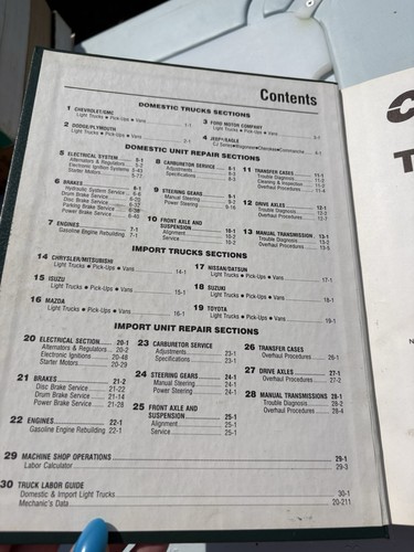 Chilton's 1988 Truck and Van Service Manual 1982-1988 Professional Ed. #7832 - Bild 6 von 9