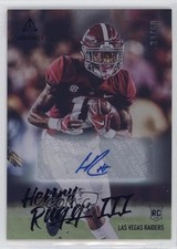 2020 Panini Luminance Rookies Blue Auto /50 Henry Ruggs III #111 Rookie Auto RC