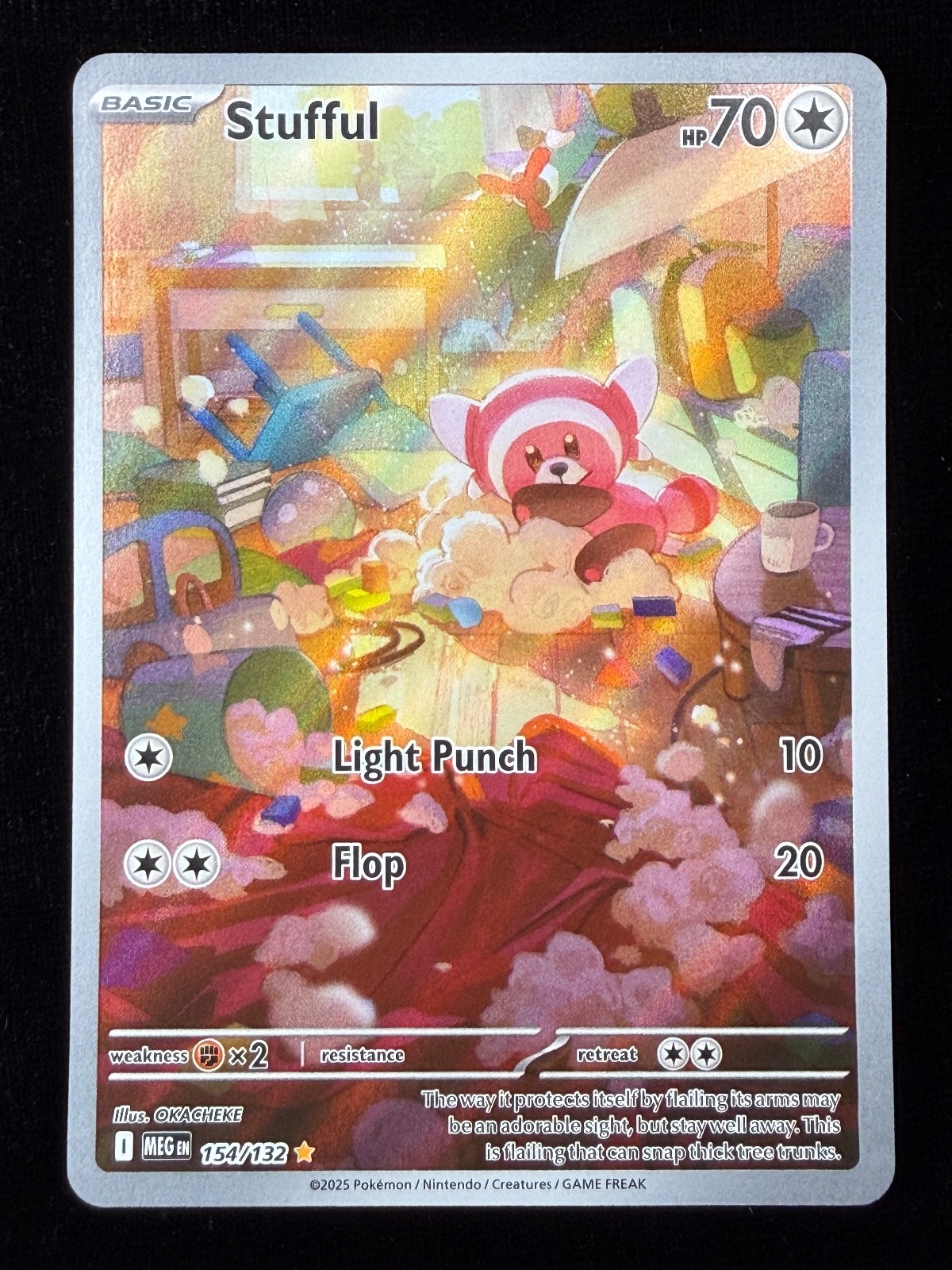 Stufful - Holo Illustration Rare ME01: Mega Evolution 154/132 NM