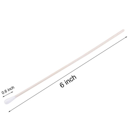 6 Zoll Lange Wattestäbchen Baumwolle Q Spitze Holz Applikator Steril Einzelspitze 500 Ct. - Bild 8 von 8