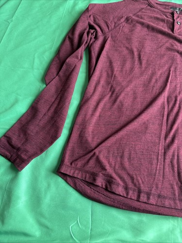 American Eagle Long Sleeve T-shirt Mens Burgandy Flex Fit Pre Owned Ex Cond - Picture 2 of 19