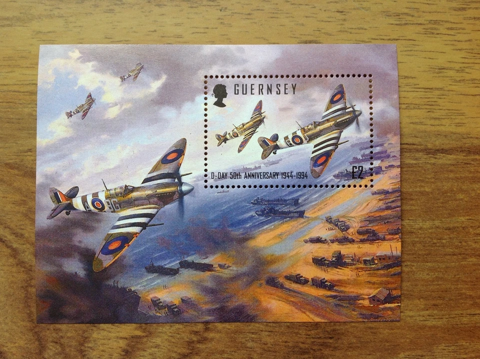 Guernsey 1994 MNH Anniversary of D-Day Minisheet . Free UK Postage - Image 3 of 3