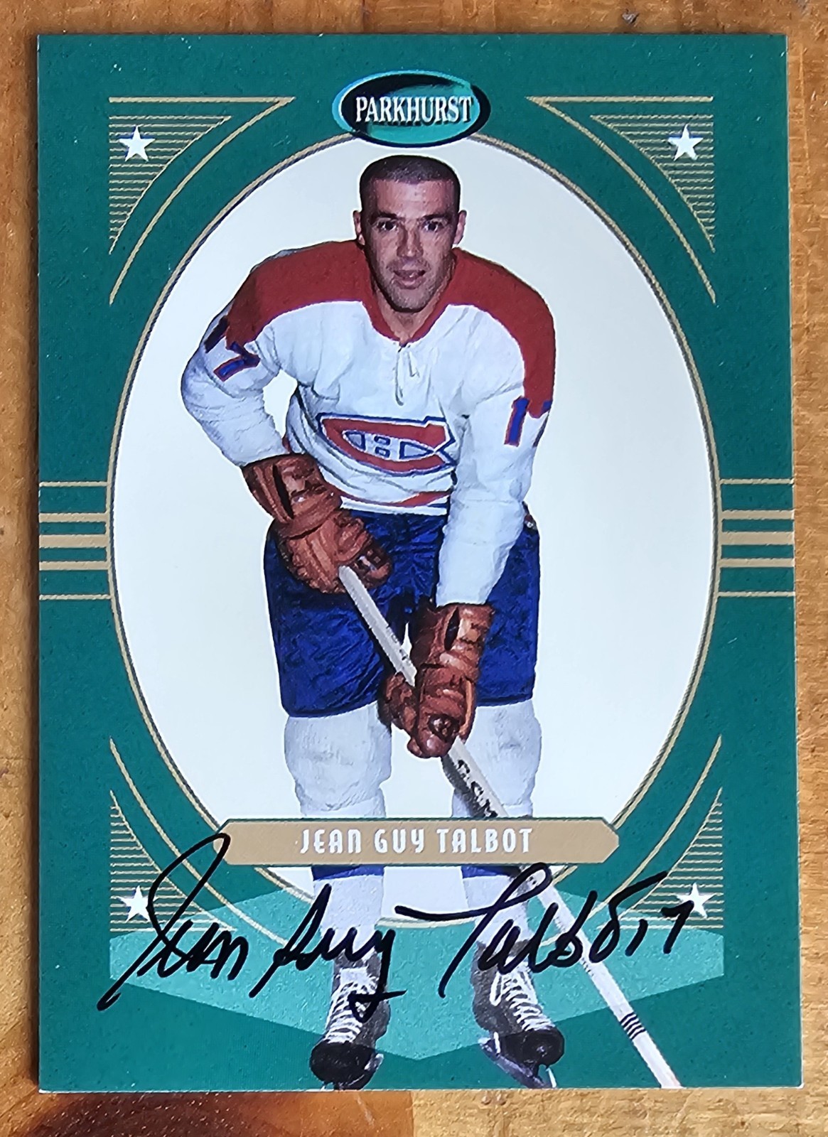 Jean Guy Talbot 2001-02 Parkhurst AUTOGRAPH auto signature Montreal Canadiens