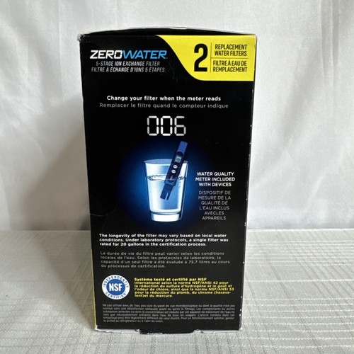 Zero Water 5 Stage Advanced Filtration Replacement Filter ZR-017 PACK OF 2 NEW - Picture 5 of 8