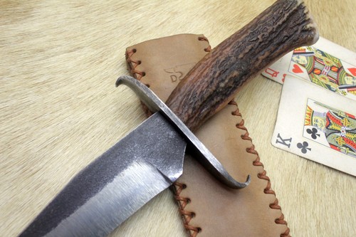 BOWIE KNIFE GAUCHO WESTERN FRONTIER MOUNTAIN MAN COWBOY CONFEDERATE FORGED EDC - Picture 5 of 12