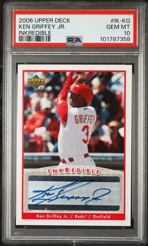 2006 Upper Deck Inkredible #IK-KG Ken Griffey Jr. Auto PSA 10