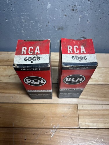 Tubo de electrones de radiotrón RCA / tubo de vacío 6BG6 G hecho en EE. UU. - Lote de 2 - Imagen 2 de 5