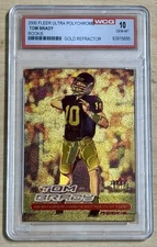 2000 Fleer Ultra Polychrome Gold Refractor Tom Brady Patriots RC Rookie WCG 10