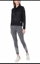 DKNY Sport Heather Gray Performance Leggings Women s Small.