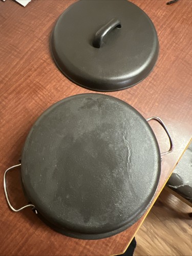 VTG Japanese Cast Iron Sukiyaki Shabu-Shabu Pan with Handles 11” Unmarked - Picture 2 of 6