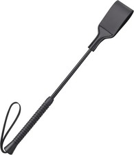 18 Inch Horse Whip, Premium Riding Crop Whip for Equestrian black
