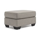 Signature Design by Ashley Contemporary Greaves Ottoman Chenille Stone