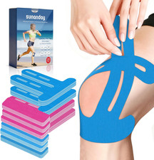 20 PCS Waterproof Kinesiology Tape for Shoulders/Knees,Precut Strips for Knee Pa