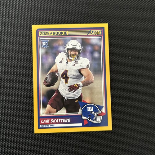 Cam Skattebo 2025 Score #1 Rookie Yellow