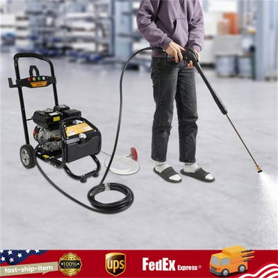 #ad 2200PSI Gas Pressure Washer Cold Water Gas Powered Washer 2.4GPM 7HP Wheels $229.94