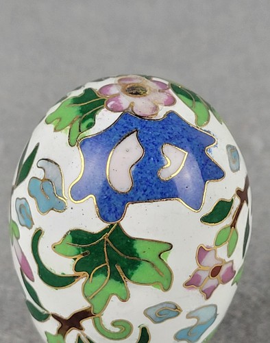 Vintage The Franklin Mint Clonisse Style Porecelian Egg on Stand - Picture 10 of 13