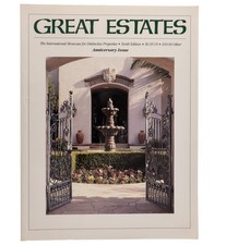 Great Estates Inc. 1992 10th Edition Anniversary Issue Mansions Luxury Homes USA