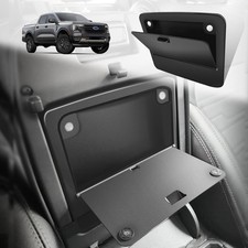 Center Console Hidden Organizer Magnet Opening Design Hidden Box Black