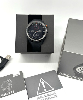 Garmin Approach S62 GPS Golf Watch Black with Box and Manual | eBay