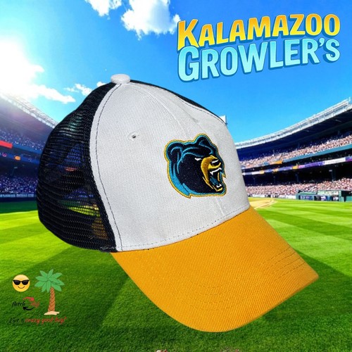 New Kalamazoo Growler's Minor League Baseball Team Hat Snapback Adjustable - Picture 7 of 15
