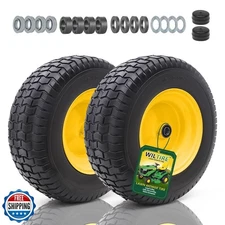 Wiltire 16x6.50-8 Tire and Wheel Assembly (2 Pack),Flat Free Lawn Mower Tires