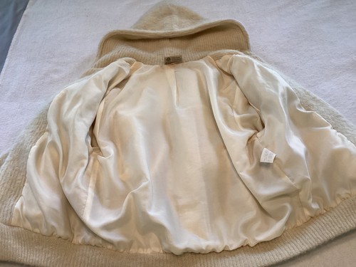 Vintage Samband of Iceland Wool Hooded Jacket Ivory Size S - Picture 5 of 8