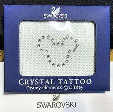🐭 Swarovski Crystal Disney Elements Body Art, Mickey Mouse Adhesive Tattoo, NIB