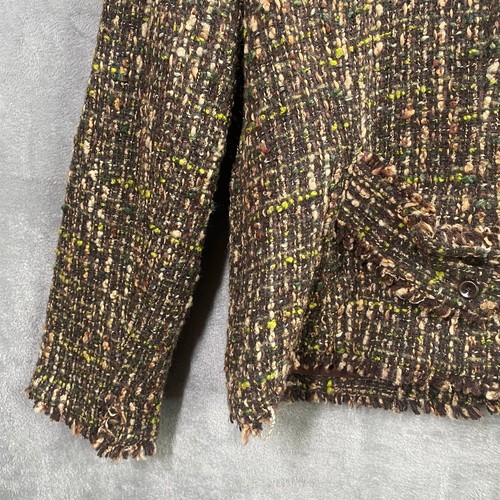 J Jill Blazer Women Size 14 Tweed Knit Wool Blend Office Old Money Academia - Picture 12 of 16
