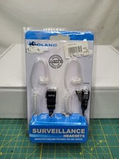 Midland AVP-H3 Clear Surveillance Headsets FRS GMRS Mic For Two-Way Radios NEW