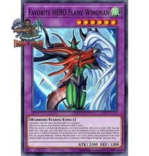 Yugioh! 1x Favorite HERO Flame Wingman MAMO-E...