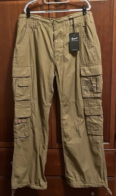 NWT BRANDIT INDIVIDUAL WEAR Pure Vintage Trouser Sz XXL 100% Cotton Cargo Loose