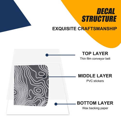 Topographic Map Hood Decal Vinyl Graphics For Land Rover Defender 110 L663 2020+ - Picture 19 of 23